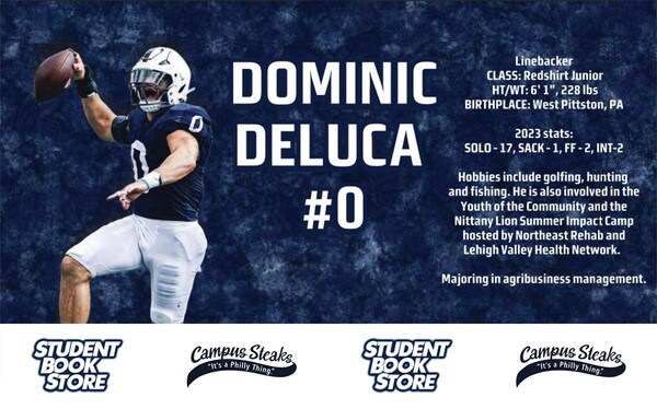 collectable football player cup Dominic Deluca #0